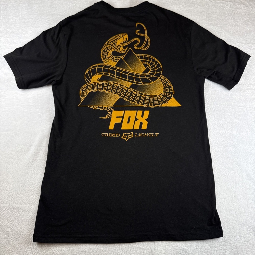 FOX Racing Rider Co Legion Tread Lightly Graphic T-Shirt Black Mens Size Small